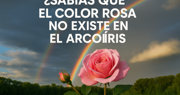 ¿Por qué el color rosa no aparece en el arcoíris? Descubre la verdad