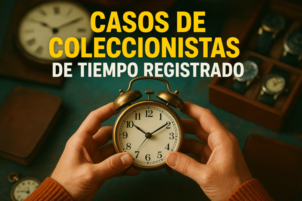 Coleccionistas de tiempo registrado: una curiosa obsesión real 1 Imagen generada con IA para el artículo Casos de coleccionistas de tiempo registrado