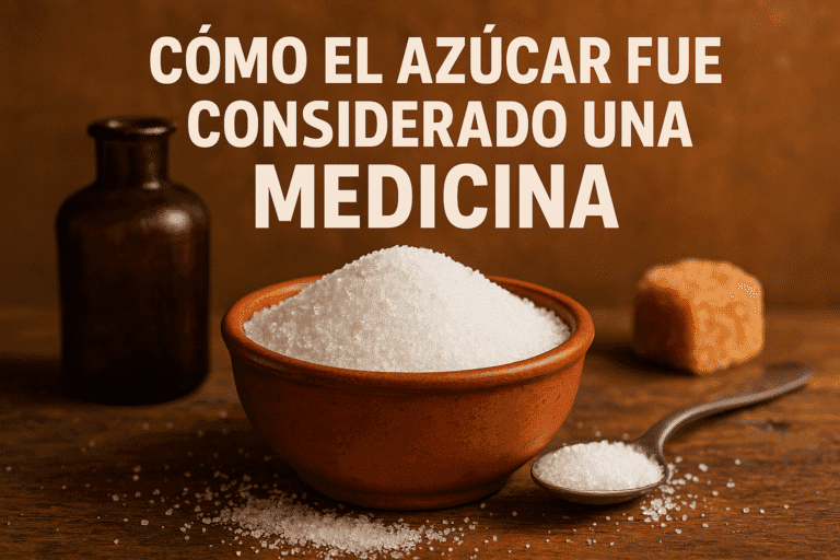 Imagen generada con IA para el artículo Cómo el azúcar fue considerado una medicina
