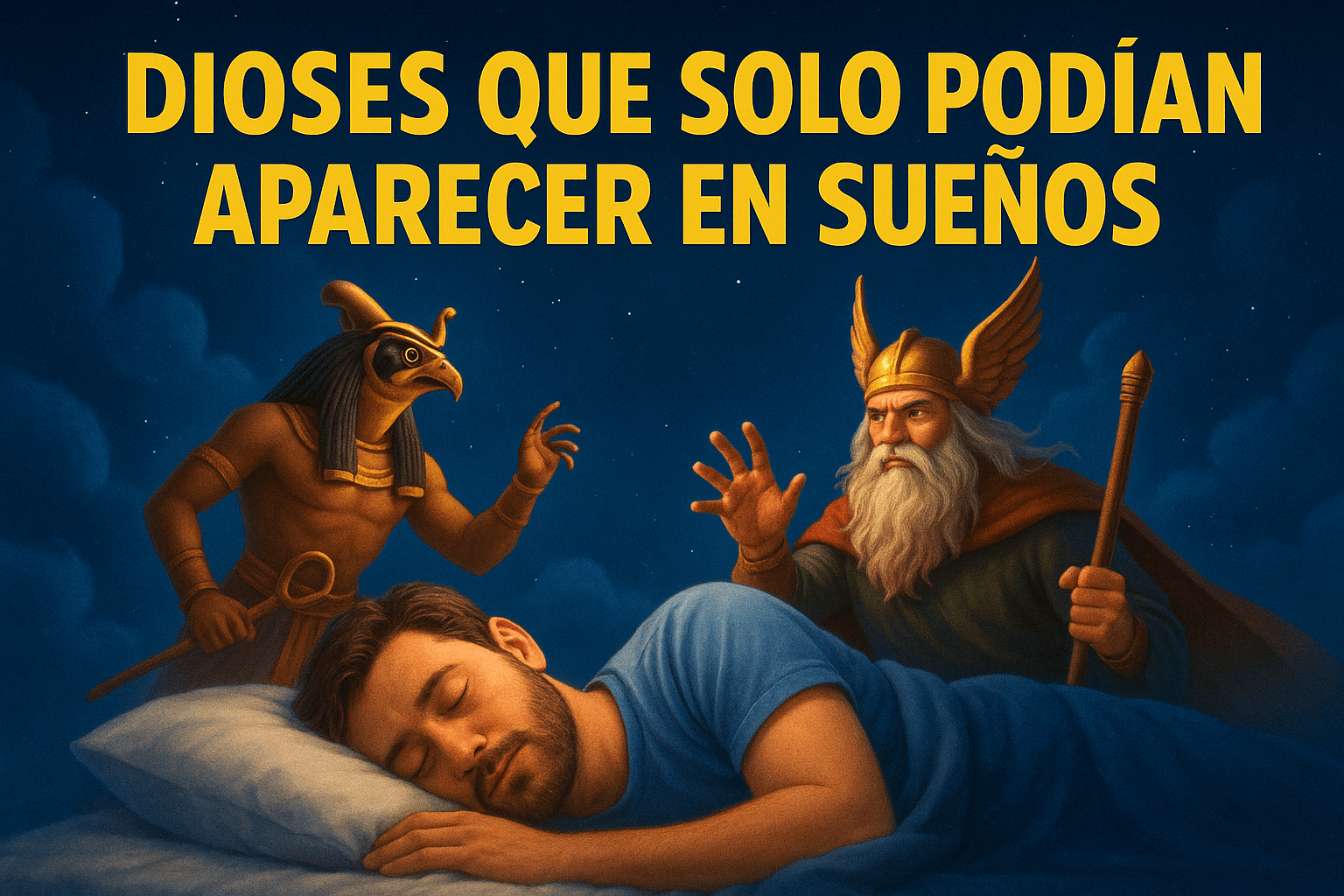 Imagen generada con IA para el artículo Dioses que solo podían aparecer en sueños
