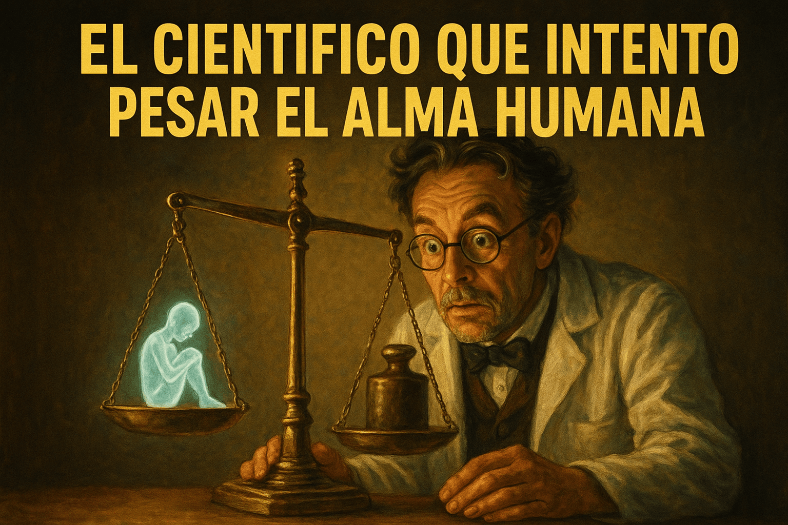 El experimento de los 21 gramos: ¿Cuál es el peso del alma humana? 1 Imagen generada con IA para el artículo El científico que intentó pesar el alma humana