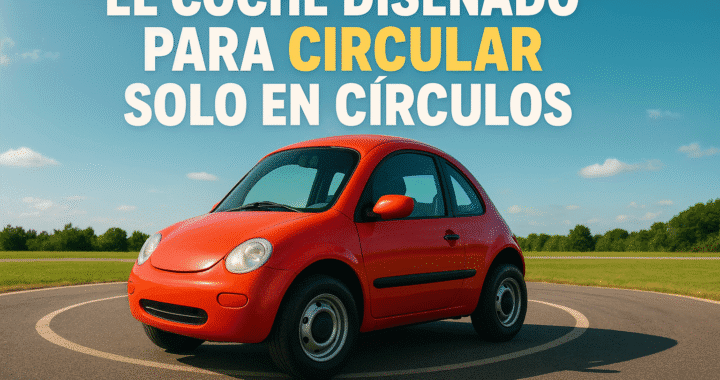 Coche circular: el invento más loco del transporte que desafía la lógica