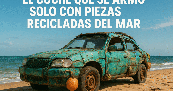 Coche reciclado del mar: el asombroso vehículo hecho con basura oceánica