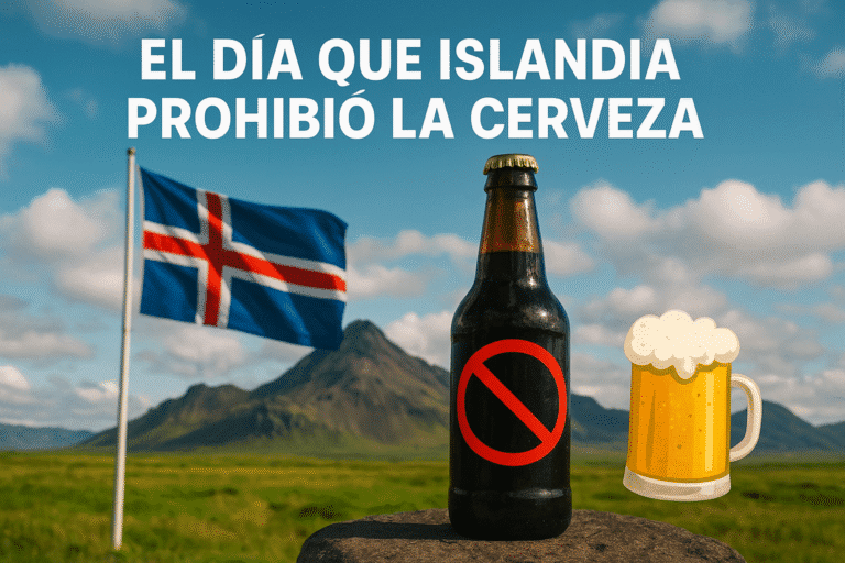 Imagen generada con IA para el artículo El día que Islandia prohibió la cerveza