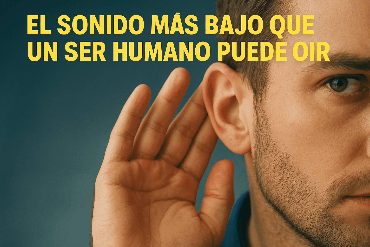 Imagen generada con IA para el artículo El sonido más bajo que un ser humano puede oír