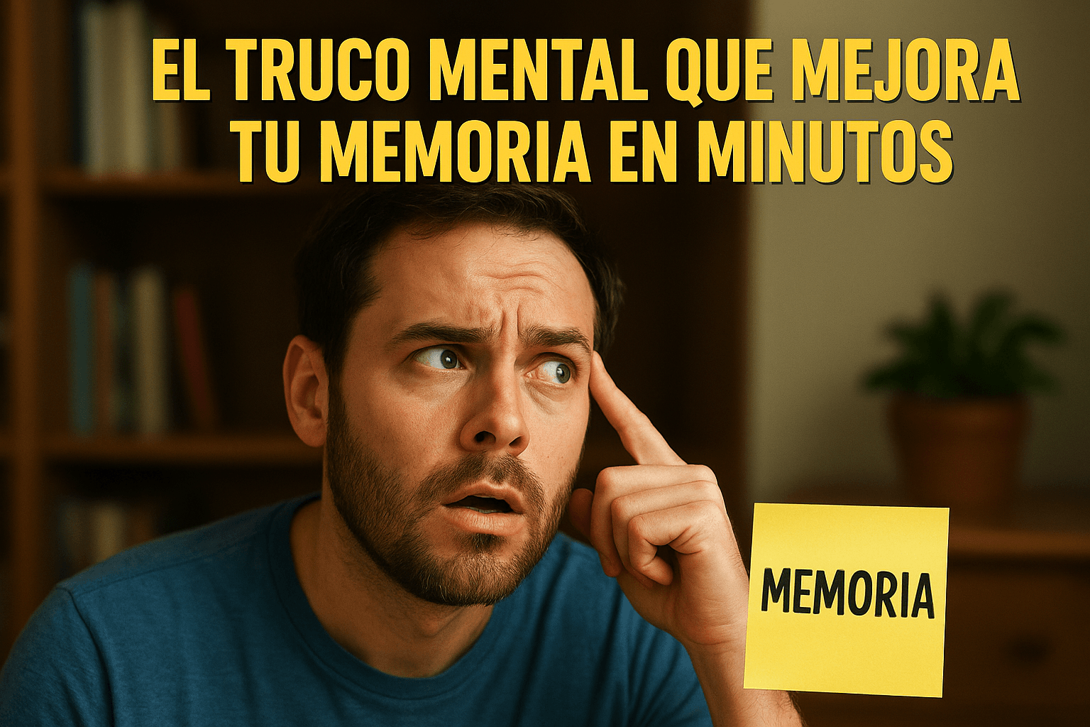 Imagen generada con IA para el artículo El truco mental que mejora tu memoria en minutos