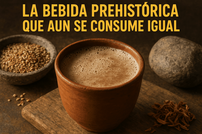 Imagen generada con IA para el artículo La bebida prehistórica que aún se consume igual