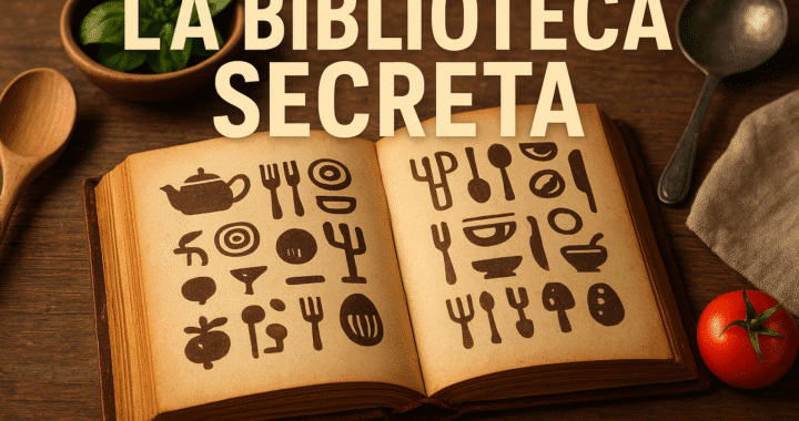 Descubre la Biblioteca Secreta Escrita con Símbolos de Cocina 🍴📚