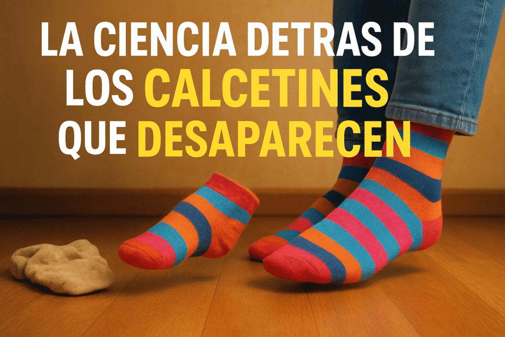 Imagen generada con IA para el artículo La ciencia detrás de los calcetines que desaparecen