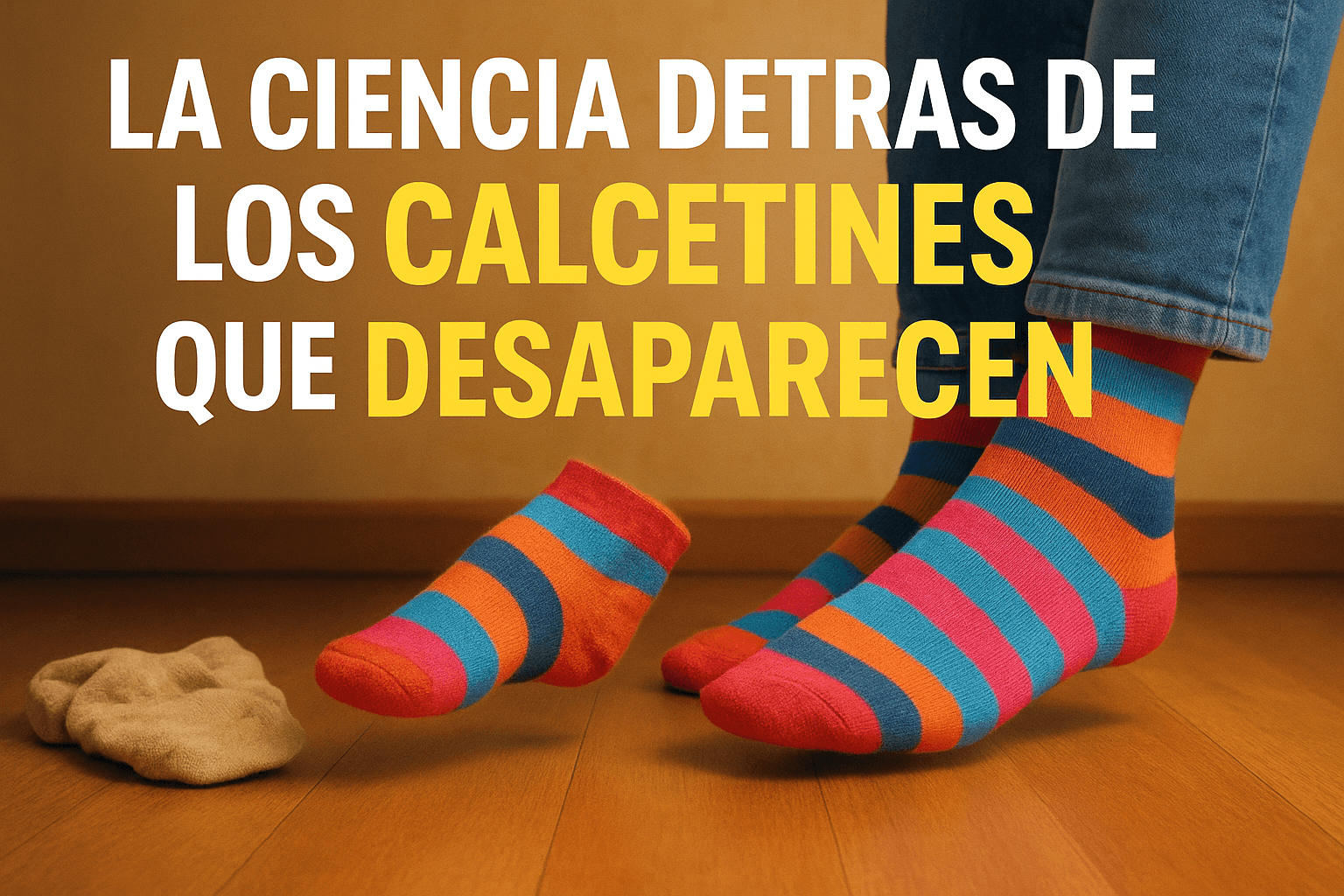 ¿Por qué Desaparecen los Calcetines? Misterio Doméstico con Explicación Científica 1 Imagen generada con IA para el artículo La ciencia detrás de los calcetines que desaparecen