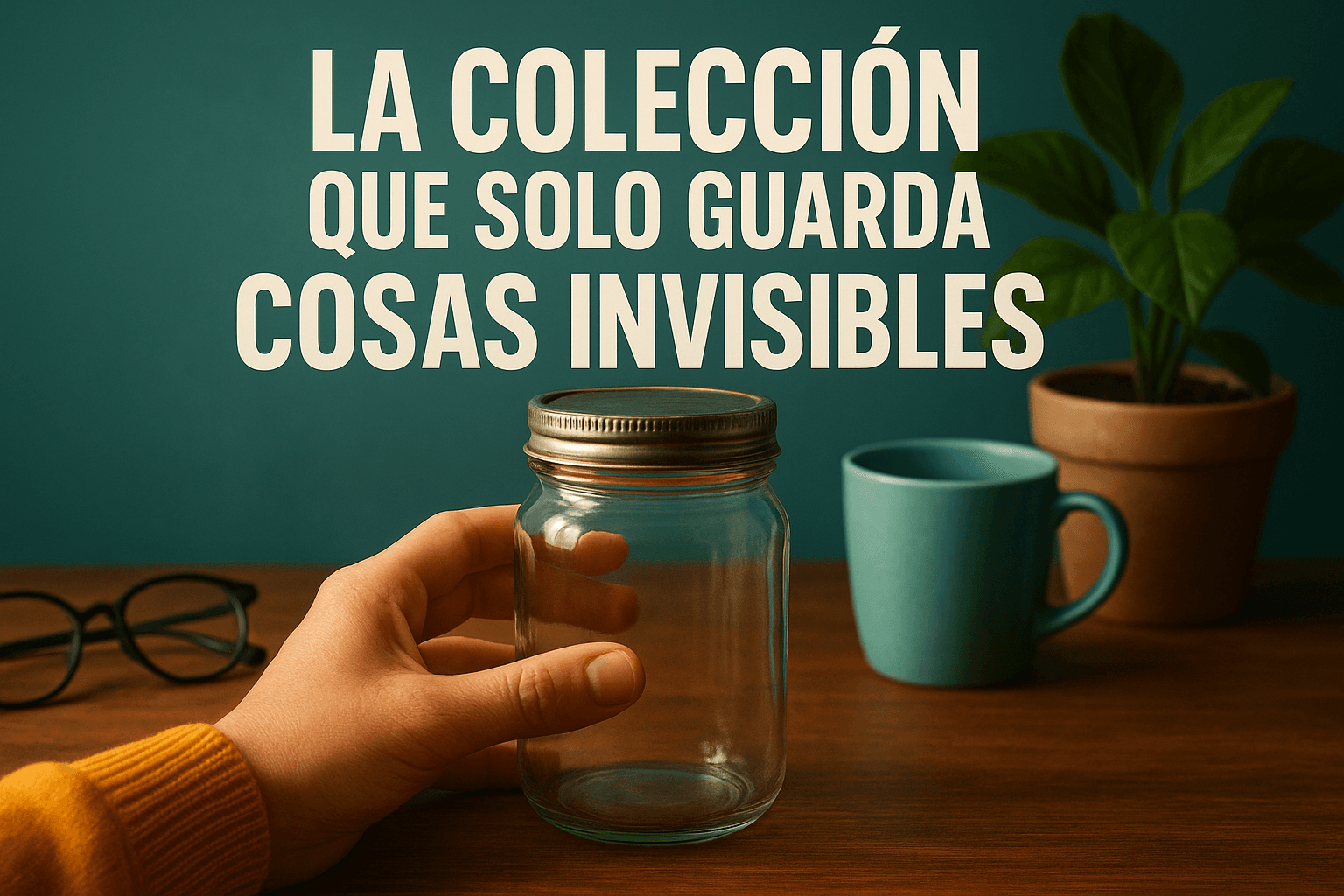 Imagen generada con IA para el artículo La colección que solo guarda cosas invisibles