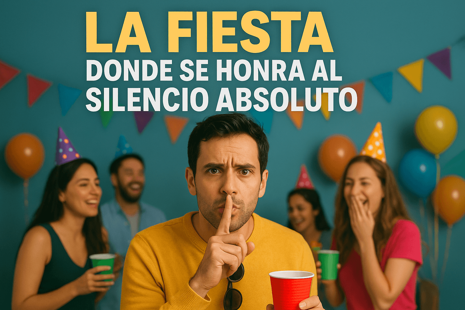 Imagen generada con IA para el artículo La fiesta donde se honra al silencio absoluto