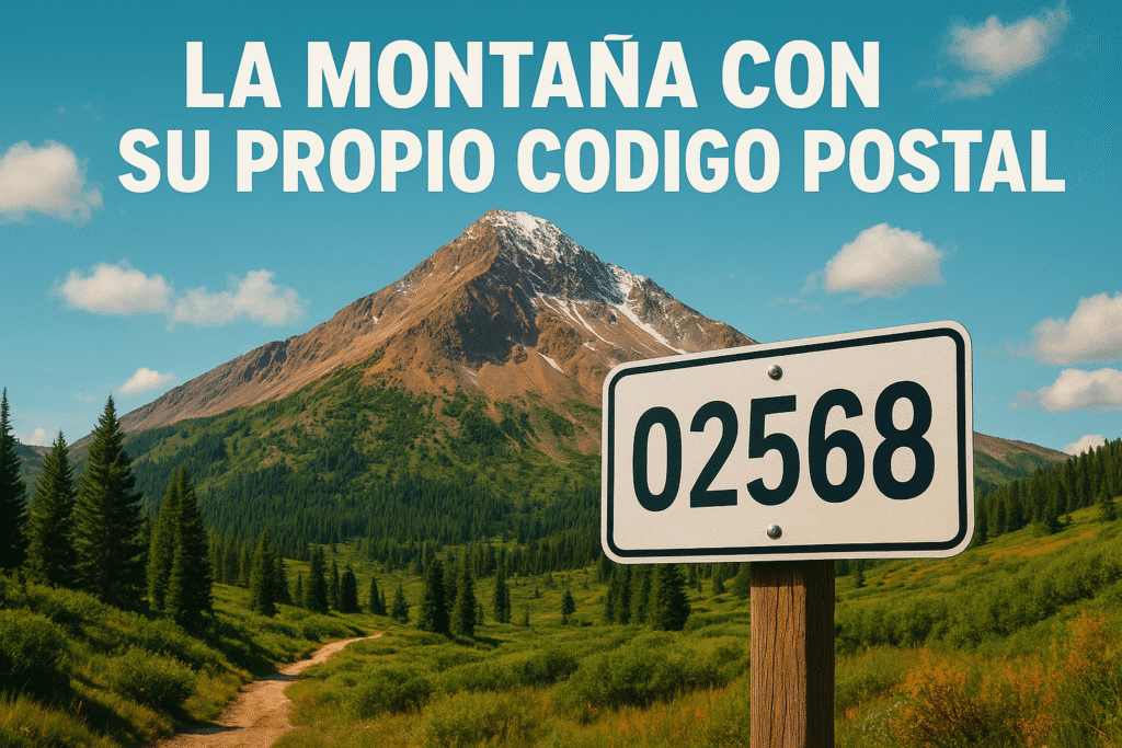 Imagen generada con IA para el artículo La montaña con su propio código postal