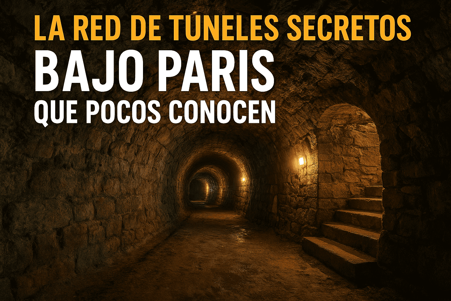 Imagen generada con IA para el artículo La red de túneles secretos bajo París que pocos conocen