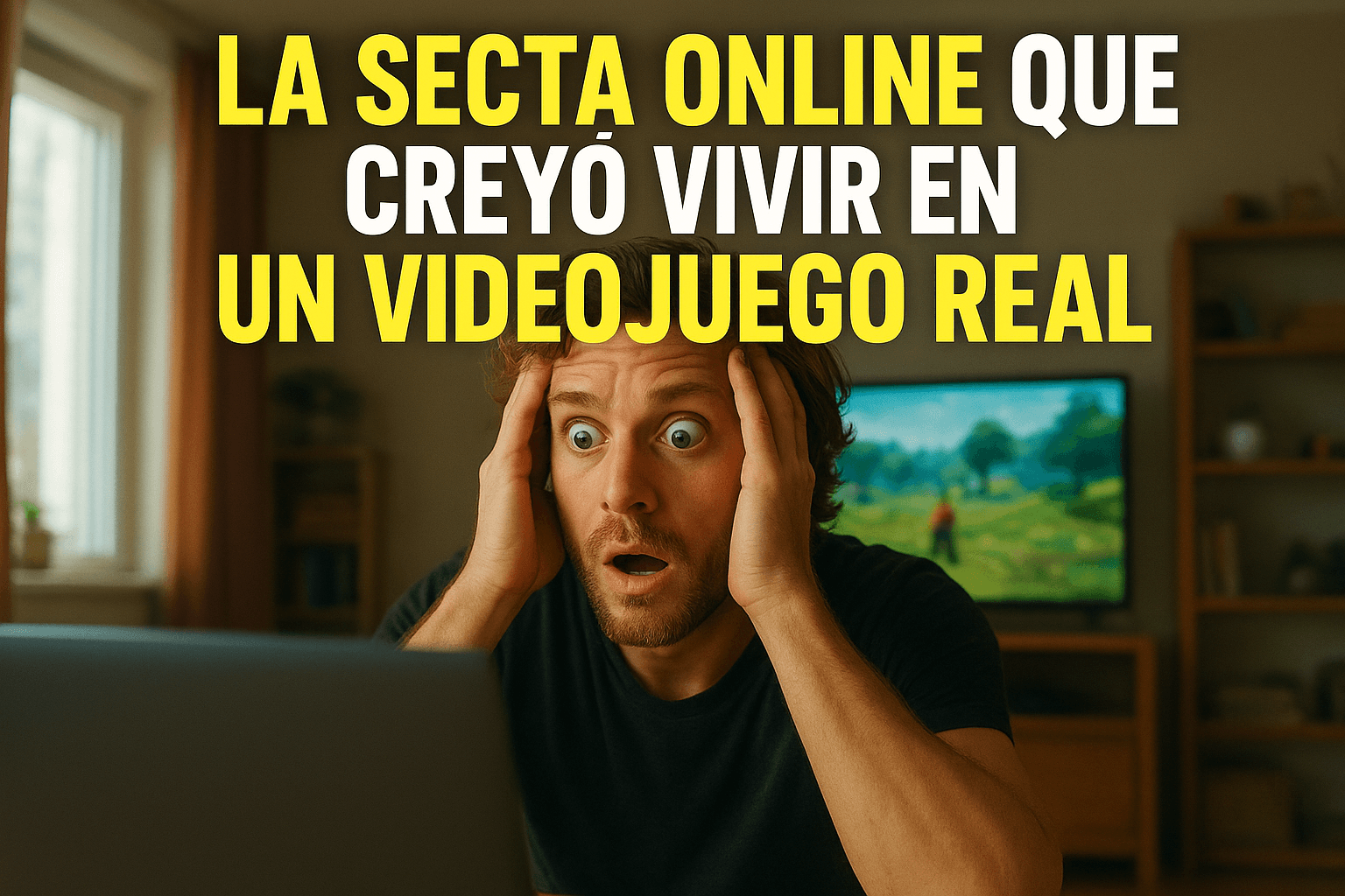 Imagen generada con IA para el artículo La secta online que creyó vivir en un videojuego real