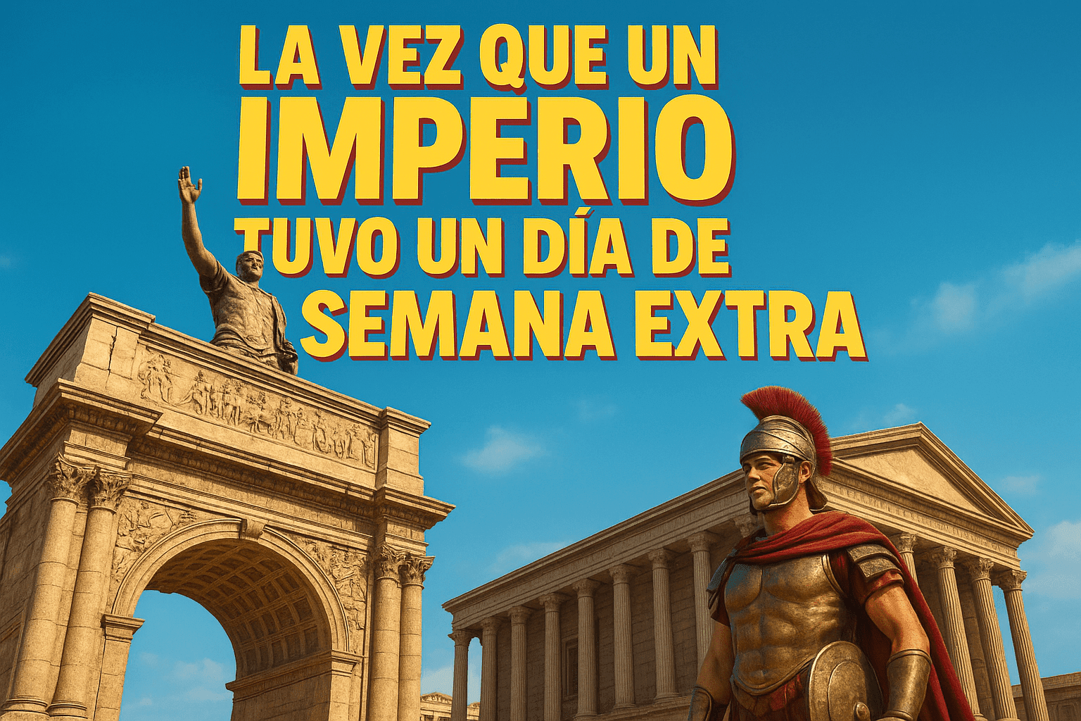 La increíble historia del día extra que cambió el calendario mundial 1 Imagen generada con IA para el artículo La vez que un imperio tuvo un día de semana extra