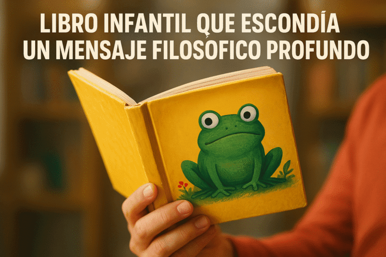 Imagen generada con IA para el artículo Libro infantil que escondía un mensaje filosófico profundo
