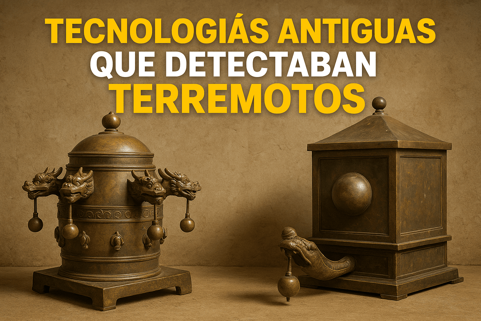 Tecnología antisísmica: increíbles inventos para detectar terremotos 1 Imagen generada con IA para el artículo Tecnologías antiguas que detectaban terremotos