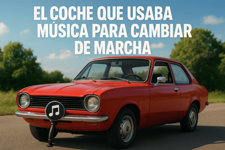 Imagen generada con IA para el artículo El coche que usaba música para cambiar de marcha