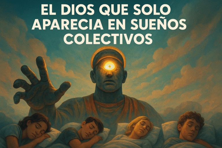 Imagen generada con IA para el artículo El dios que solo aparecía en sueños colectivos