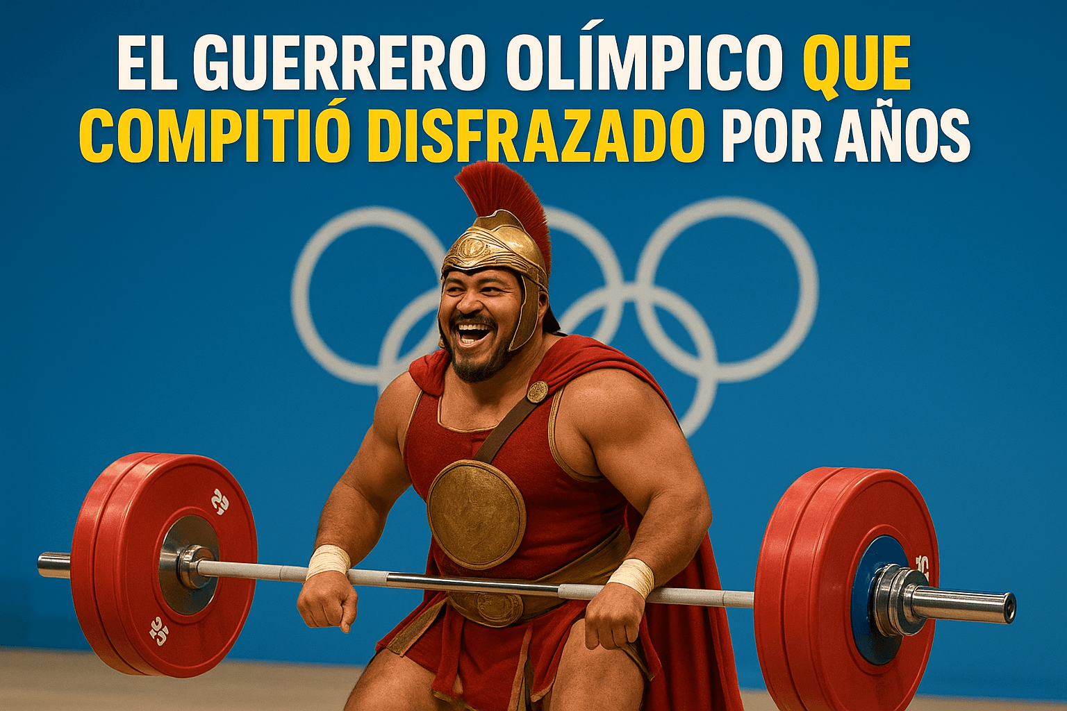 Imagen generada con IA para el artículo El guerrero olímpico que compitió disfrazado por años