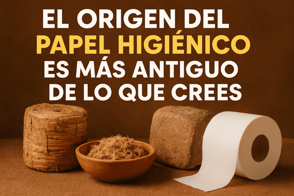 Imagen generada con IA para el artículo El origen del papel higiénico es más antiguo de lo que crees
