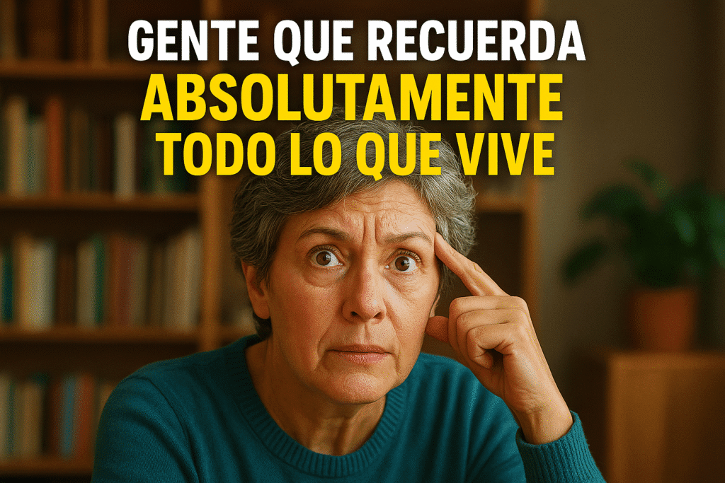 Imagen generada con IA para el artículo Gente que recuerda absolutamente todo lo que vive