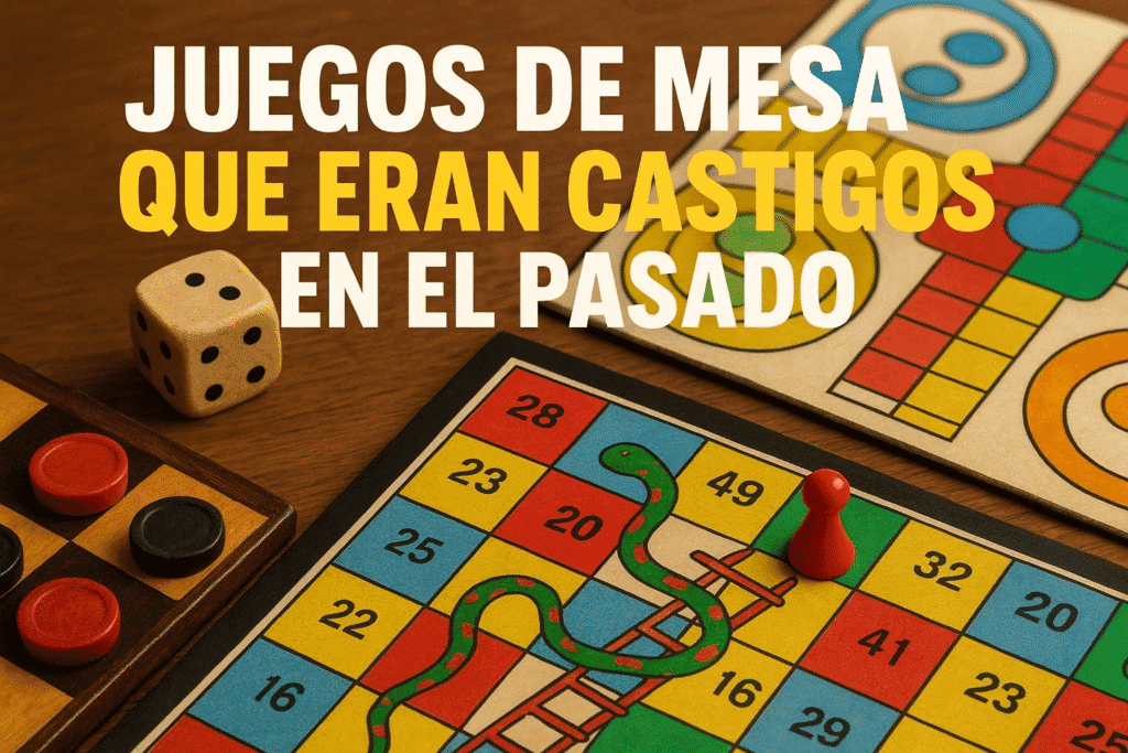 Juegos de mesa con historia oscura: castigos, control y enseñanza 1 Imagen generada con IA para el artículo Juegos de mesa que eran castigos en el pasado