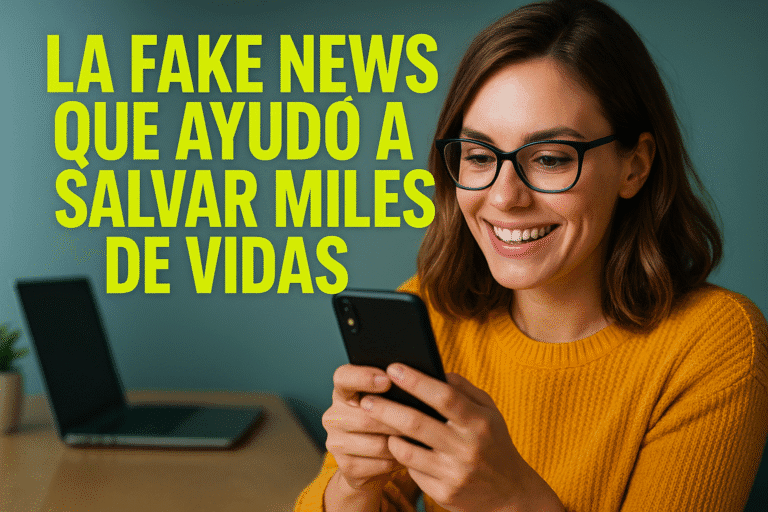 Imagen generada con IA para el artículo La fake news que ayudó a salvar miles de vidas
