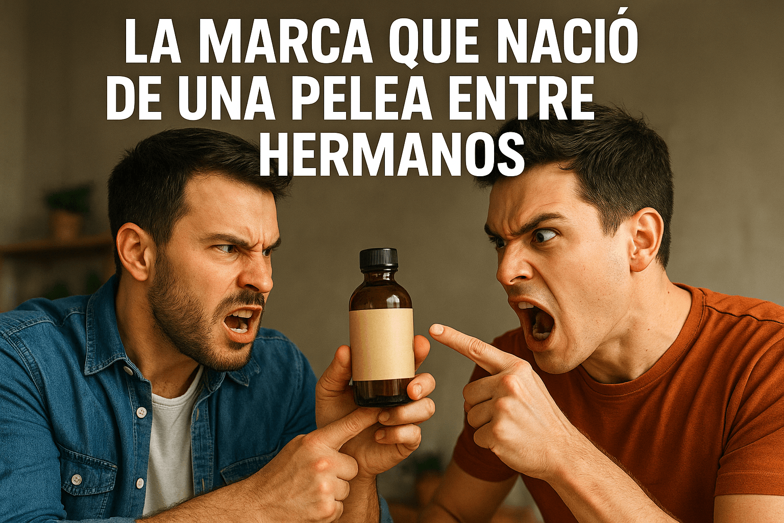 Imagen generada con IA para el artículo La marca que nació de una pelea entre hermanos