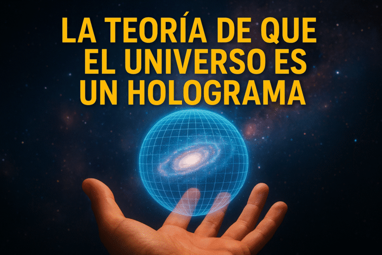 Imagen generada con IA para el artículo La teoría de que el universo es un holograma