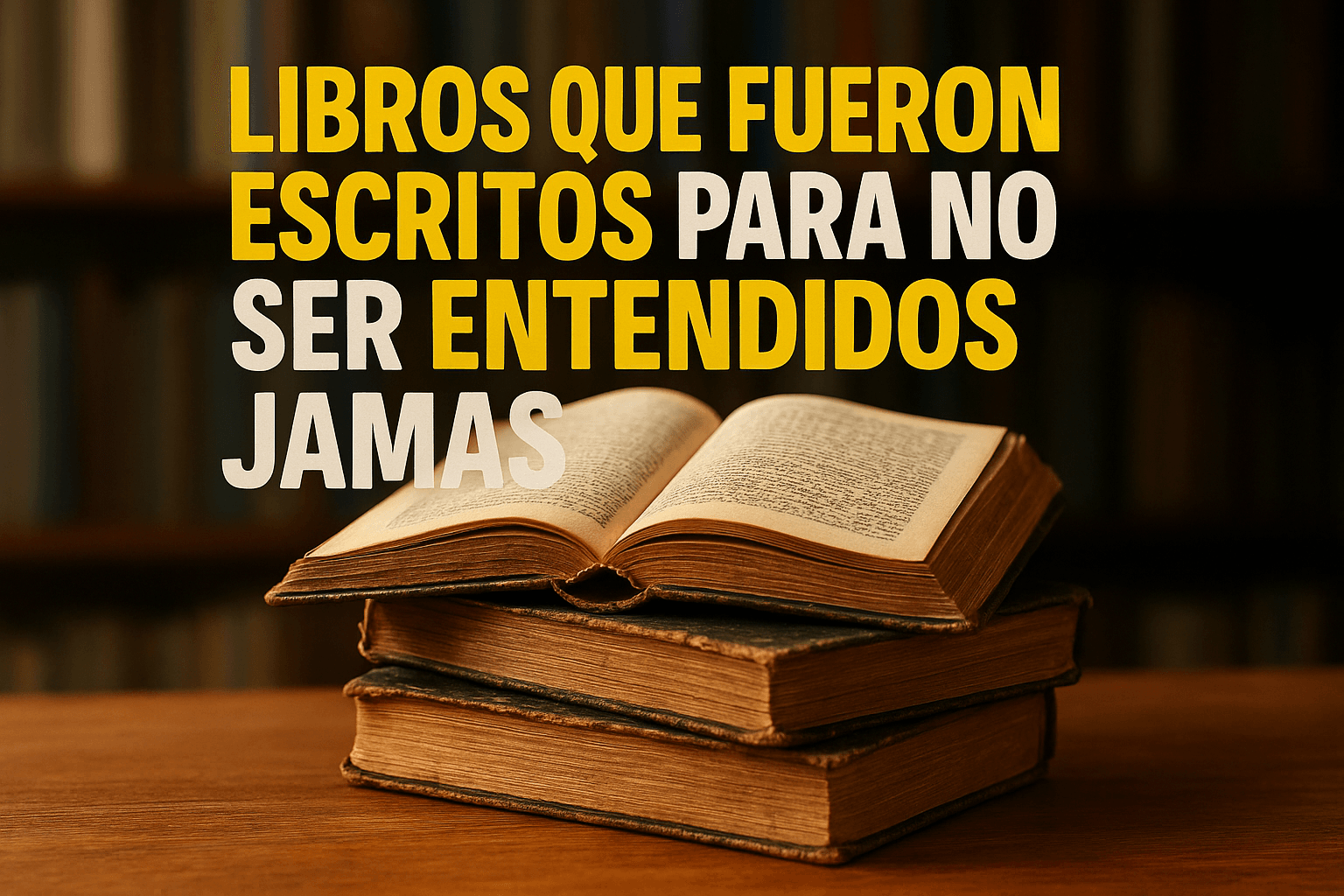 Imagen generada con IA para el artículo Libros que fueron escritos para no ser entendidos jamás