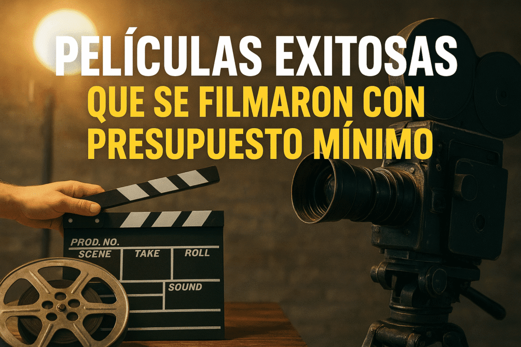 Películas low cost que triunfaron: cine independiente de éxito asegurado 1 Imagen generada con IA para el artículo Películas exitosas que se filmaron con presupuesto mínimo