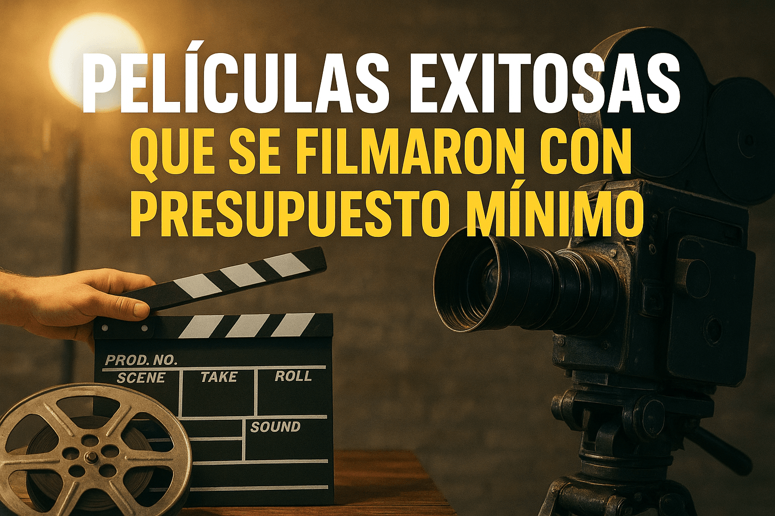 Imagen generada con IA para el artículo Películas exitosas que se filmaron con presupuesto mínimo