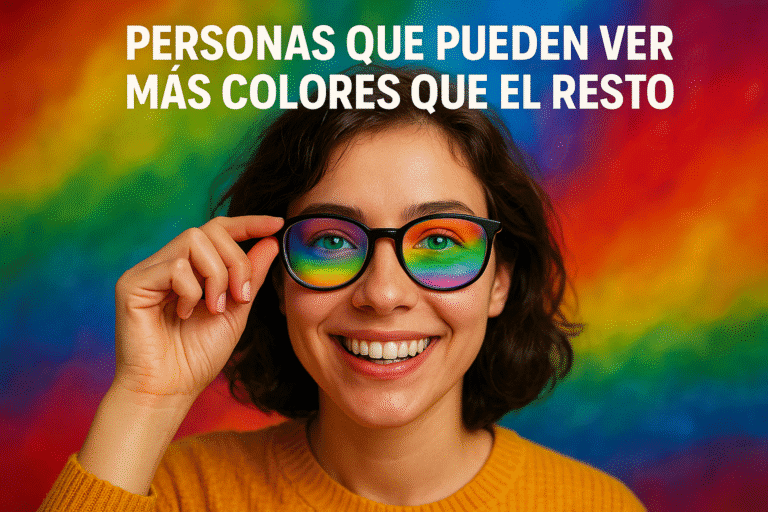 Imagen generada con IA para el artículo Personas que pueden ver más colores que el resto