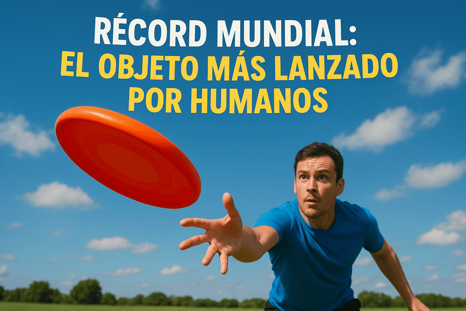 Imagen generada con IA para el artículo Récord mundial: el objeto más lanzado por humanos