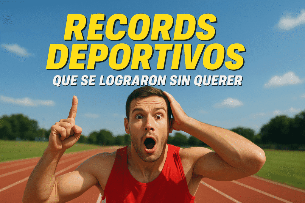 Imagen generada con IA para el artículo Récords deportivos que se lograron sin querer
