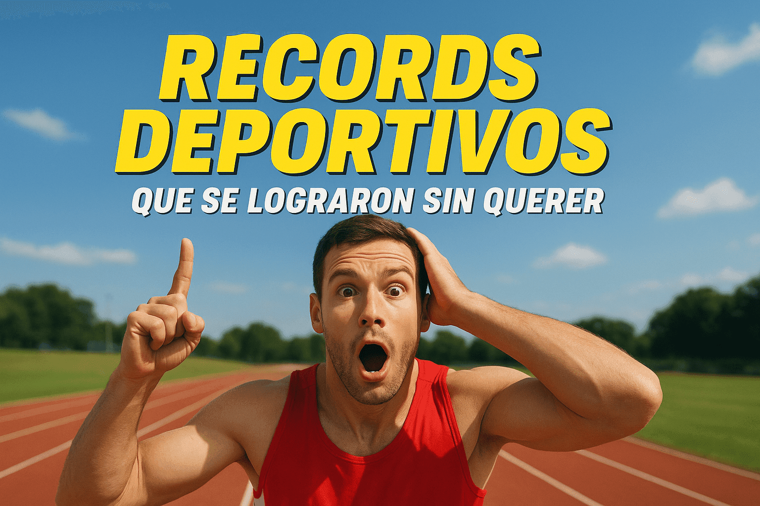 Imagen generada con IA para el artículo Récords deportivos que se lograron sin querer