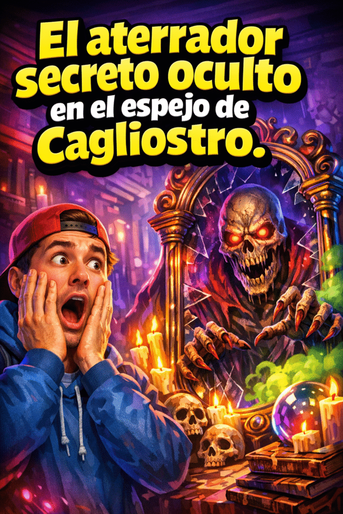 Imagen generada con IA para el artículo El Espejo de Cagliostro: El terrible secreto de su leyenda