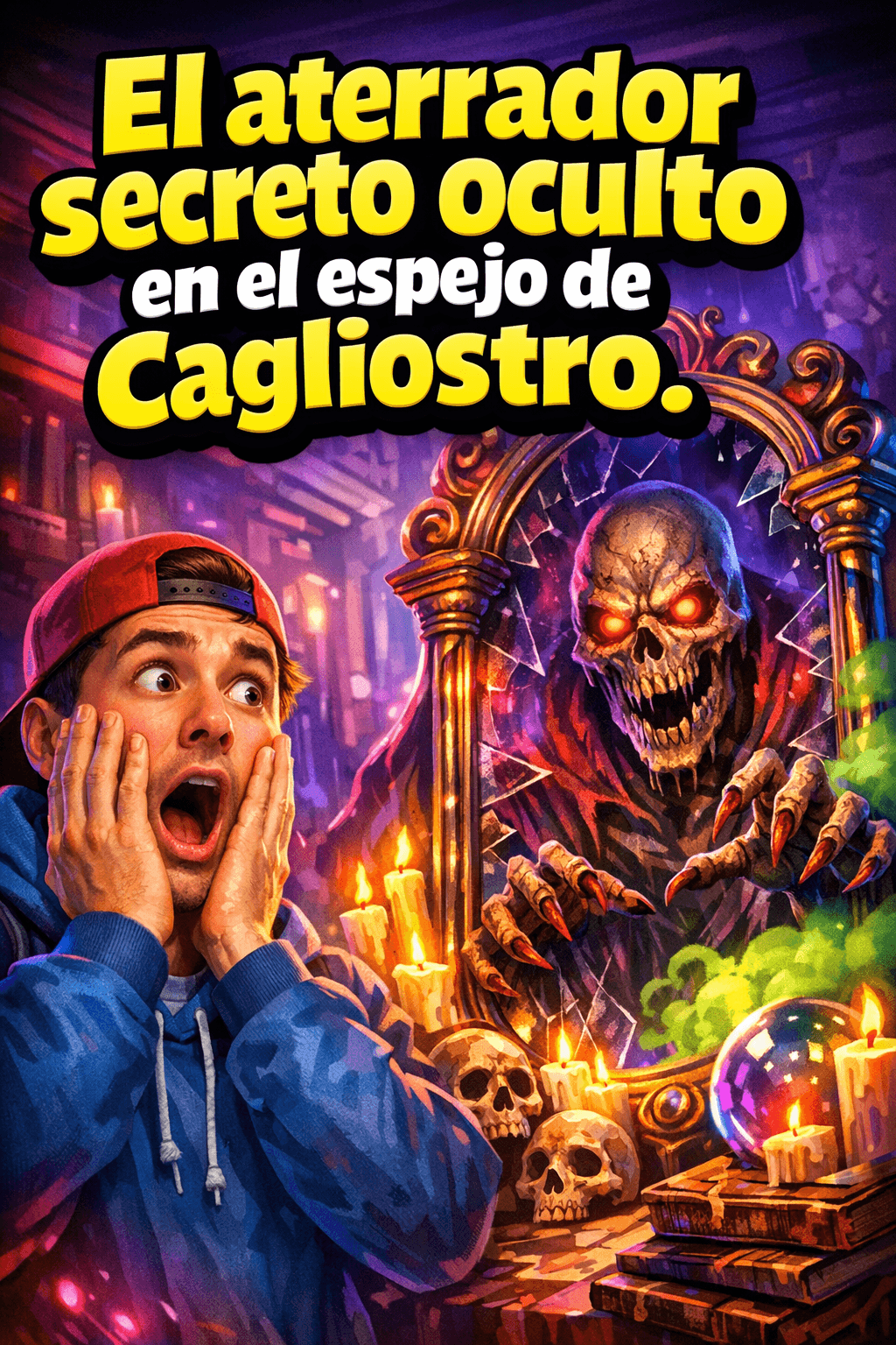 Imagen generada con IA para el artículo El Espejo de Cagliostro: El terrible secreto de su leyenda