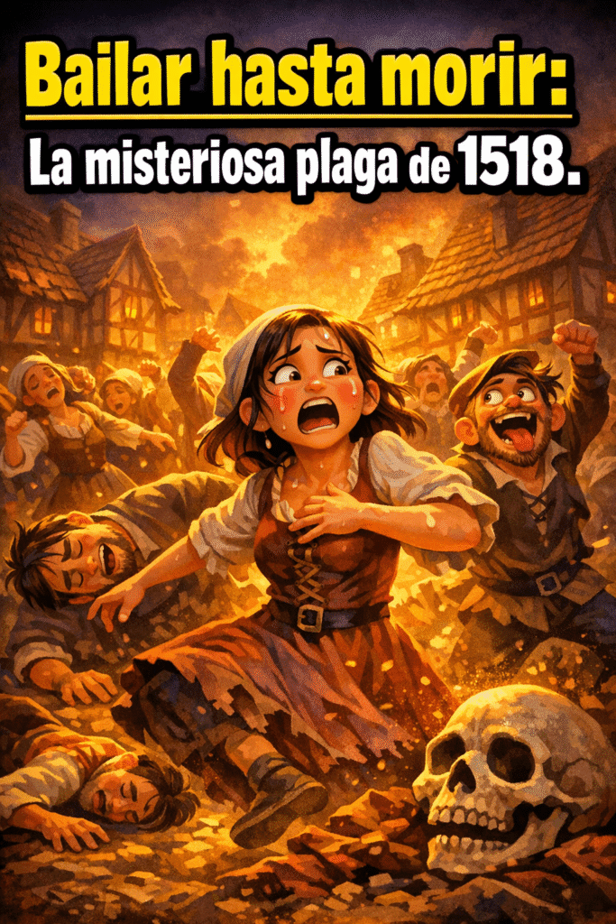 Imagen generada con IA para el artículo La Plaga de Baile de 1518: El Misterio Mortal de Estrasburgo