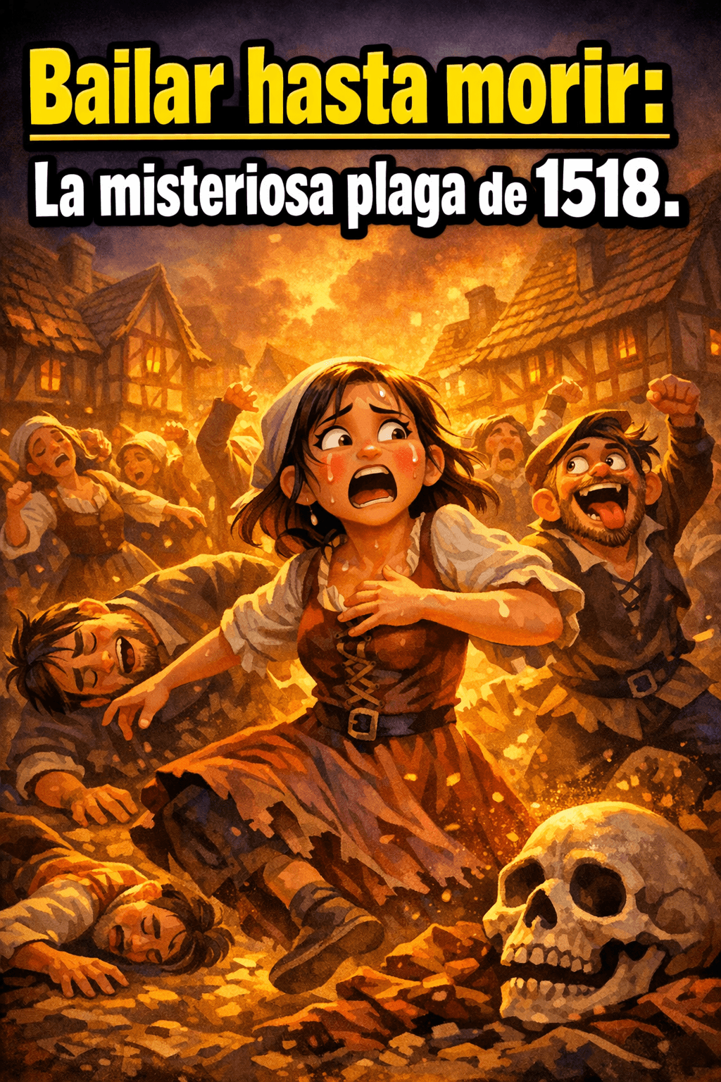 Imagen generada con IA para el artículo La Plaga de Baile de 1518: El Misterio Mortal de Estrasburgo