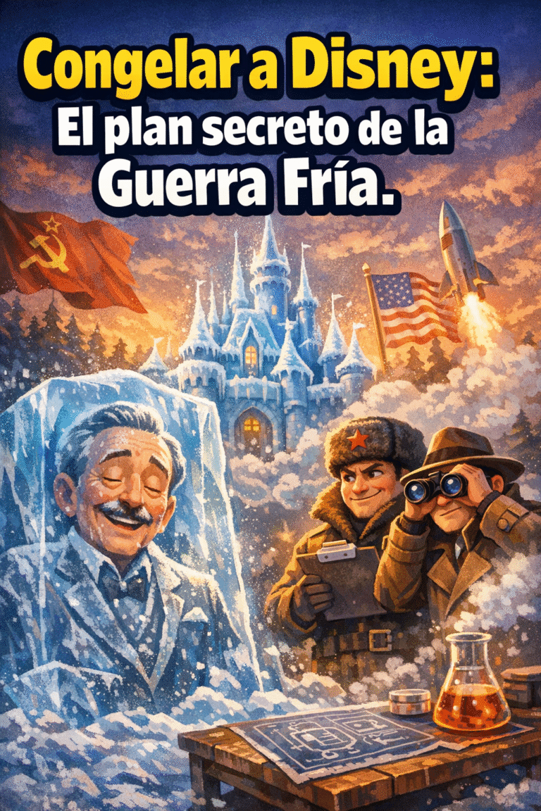 Imagen generada con IA para el artículo El increíble plan para congelar a Disney: Secreto de Guerra Fría