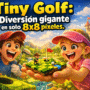 Imagen generada con IA para el artículo Tiny Golf: El increíble videojuego de 8x8 píxeles