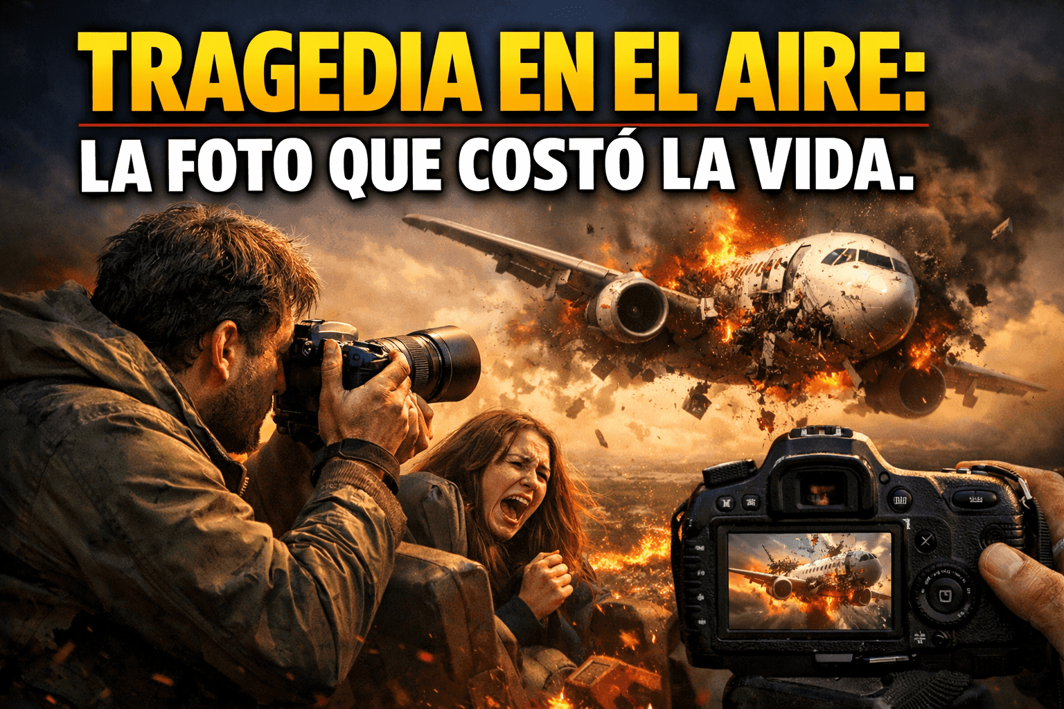 Imagen generada con IA para el artículo Accidente Aéreo Fatal: La Tragedia por una Foto de Piloto
