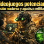Imagen generada con IA para el artículo Increíble: Videojuegos mejoran visión nocturna y agudeza en soldados