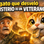 Imagen generada con IA para el artículo Flipante: Un gato resuelve el misterio de un veterano de Corea