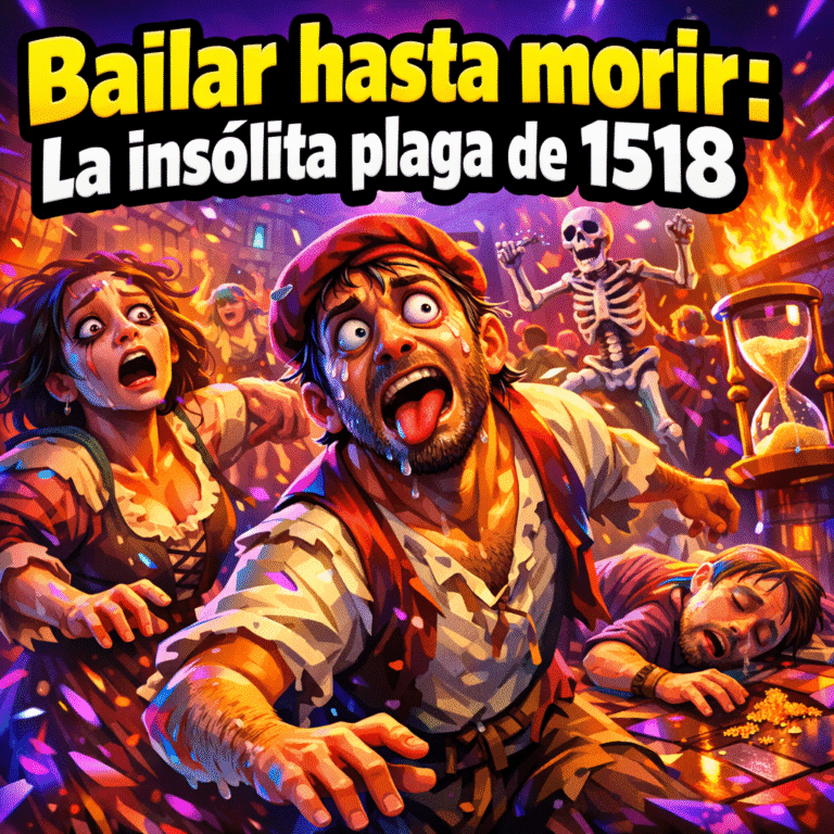Imagen generada con IA para el artículo Plaga del Baile de 1518: El Insólito Misterio de Estrasburgo