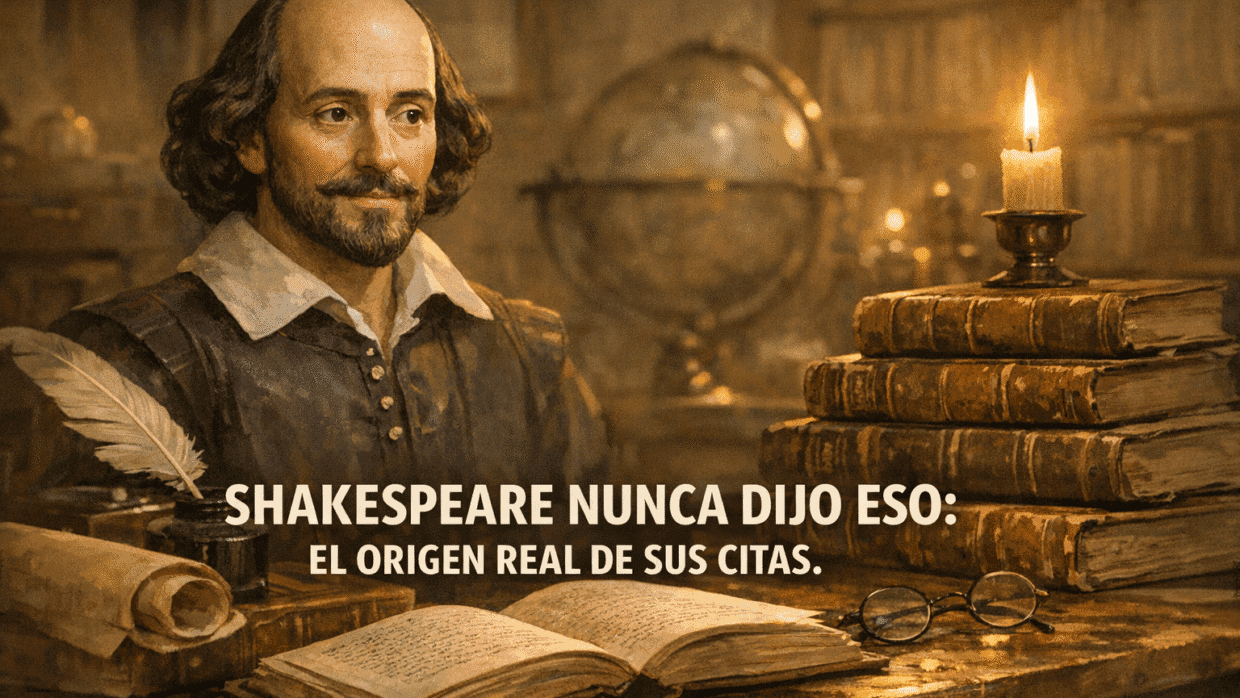 Imagen generada con IA para el artículo ¡Sorprendente! Citas Falsas de Shakespeare: El Origen Real