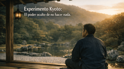 Imagen generada con IA para el artículo Experimento Kyoto: La Brutal Verdad de No Hacer Nada
